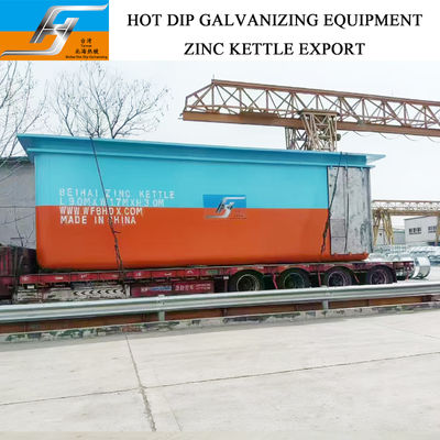 50mm/60mm Round Corner Zinc Pot kettle Hot Dip Galvanizing Furnace Supplier for Your Business